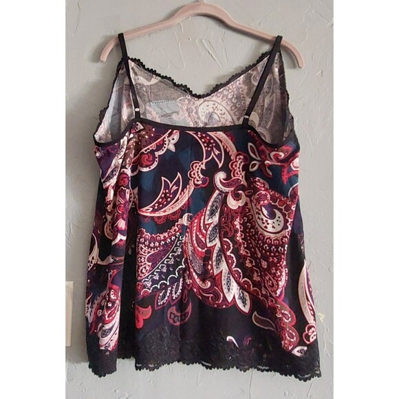 Lane Bryant Tops The  Cami Lace,Paisley, 22/24,Rayón,Spandex, - Picture 5 of 11